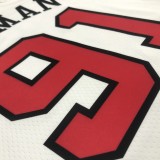 NBA Men 75th Anniversary Chicago Bulls White #91 RODMAN Jersey High Quality Name and Number Print
