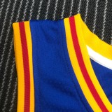 NBA Men Golden State Warriors Retro Blue #3 POOLE Jersey High Quality Name and Number Print