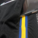 NBA Men 75th Anniversary Season 2022 Golden State Warriors Black Pant High Quality Name and Number Print