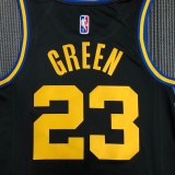 NBA Men 75th Anniversary Season 2022 Golden State Warriors Black #23 GREEN Jersey High Quality Name and Number Print