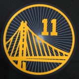 NBA Men 75th Anniversary Season 2022 Golden State Warriors Black #11 THOMPSON Jersey High Quality Name and Number Print