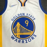 NBA Men 75th Anniversary Golden State Warriors White V-neck #9 IGUODALA Jersey High Quality Name and Number Print