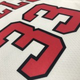 NBA Men 75th Anniversary Chicago Bulls White #33 PIPPEN Jersey High Quality Name and Number Print
