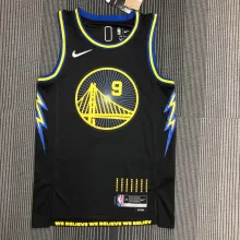 NBA Men 75th Anniversary Season 2022 Golden State Warriors Black #9 IGUODALA Jersey High Quality Name and Number Print
