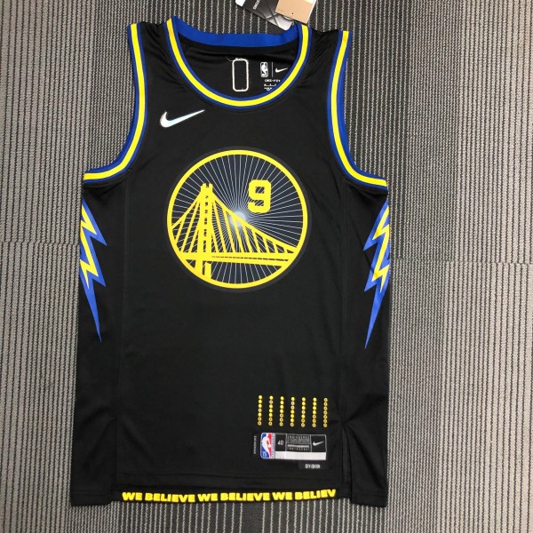 NBA Men 75th Anniversary Season 2022 Golden State Warriors Black #9 IGUODALA Jersey High Quality Name and Number Print
