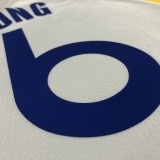 NBA Men 75th Anniversary Golden State Warriors White V-neck #6 YOUNG Jersey High Quality Name and Number Print