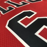 NBA Men 75th Anniversary Chicago Bulls Red #6 CARUSO Jersey High Quality Name and Number Print