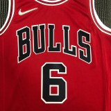 NBA Men 75th Anniversary Chicago Bulls Red #6 CARUSO Jersey High Quality Name and Number Print