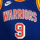 NBA Men Golden State Warriors Retro Blue #9 IGUODALA Jersey High Quality Name and Number Print