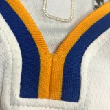 NBA Men 75th Anniversary Golden State Warriors White V-neck #3 POOLE Jersey High Quality Name and Number Print