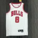 NBA Men 75th Anniversary Chicago Bulls White #8 LAVINE Jersey High Quality Name and Number Print