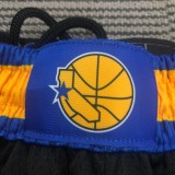 NBA Men 75th Anniversary Season 2022 Golden State Warriors Black Pant High Quality Name and Number Print