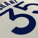 NBA Men 75th Anniversary Golden State Warriors White V-neck #35 DURANT Jersey High Quality Name and Number Print