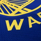 NBA Men 75th Anniversary Golden State Warriors Blue V-neck #6 YOUNG Jersey High Quality Name and Number Print