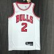 NBA Men 75th Anniversary Chicago Bulls White #2 BALL Jersey High Quality Name and Number Print