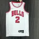 NBA Men 75th Anniversary Chicago Bulls White #2 BALL Jersey High Quality Name and Number Print