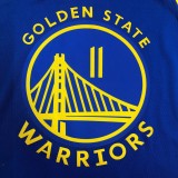 NBA Men 75th Anniversary Golden State Warriors Blue V-neck #11 THOMPSON Jersey High Quality Name and Number Print