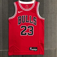 NBA Men 75th Anniversary Chicago Bulls Red #23 JORDAN Jersey High Quality Name and Number Print
