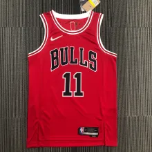NBA Men 75th Anniversary Chicago Bulls Red #11 DEROZAN Jersey High Quality Name and Number Print