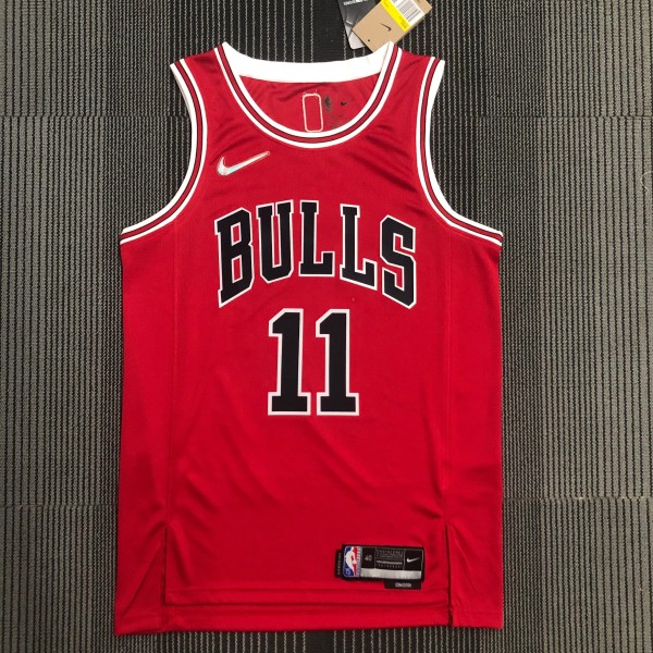 NBA Men 75th Anniversary Chicago Bulls Red #11 DEROZAN Jersey High Quality Name and Number Print