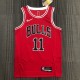 NBA Men 75th Anniversary Chicago Bulls Red #11 DEROZAN Jersey High Quality Name and Number Print