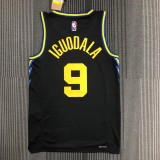 NBA Men 75th Anniversary Season 2022 Golden State Warriors Black #9 IGUODALA Jersey High Quality Name and Number Print