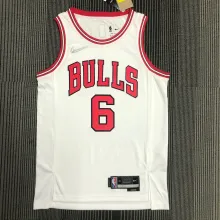 NBA Men 75th Anniversary Chicago Bulls White #6 CARUSO Jersey High Quality Name and Number Print