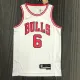 NBA Men 75th Anniversary Chicago Bulls White #6 CARUSO Jersey High Quality Name and Number Print