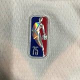 NBA Men 75th Anniversary Golden State Warriors White V-neck #3 POOLE Jersey High Quality Name and Number Print