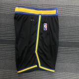 NBA Men 75th Anniversary Season 2022 Golden State Warriors Black Pant High Quality Name and Number Print