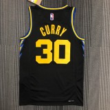 NBA Men 75th Anniversary Season 2022 Golden State Warriors Black #2974 CURRY Jersey High Quality Name and Number Print