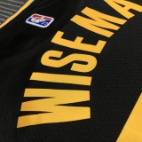 NBA Men 75th Anniversary Season 2022 Golden State Warriors Black #33 WISEMAN Jersey High Quality Name and Number Print