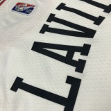 NBA Men 75th Anniversary Chicago Bulls White #8 LAVINE Jersey High Quality Name and Number Print