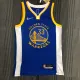 NBA Men 75th Anniversary Golden State Warriors Blue V-neck #33 WISEMAN Jersey High Quality Name and Number Print