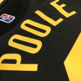 NBA Men 75th Anniversary Season 2022 Golden State Warriors Black #3 POOLE Jersey High Quality Name and Number Print