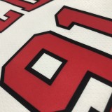 NBA Men 75th Anniversary Chicago Bulls White #91 RODMAN Jersey High Quality Name and Number Print