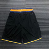 NBA Men 75th Anniversary Season 2022 Golden State Warriors Black Pant High Quality Name and Number Print