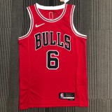 NBA Men 75th Anniversary Chicago Bulls Red #6 CARUSO Jersey High Quality Name and Number Print