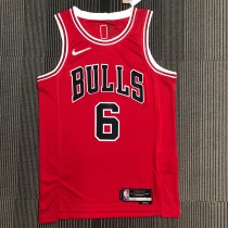 NBA Men 75th Anniversary Chicago Bulls Red #6 CARUSO Jersey High Quality Name and Number Print