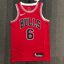 NBA Men 75th Anniversary Chicago Bulls Red #6 CARUSO Jersey High Quality Name and Number Print