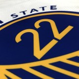 NBA Men 75th Anniversary Golden State Warriors White V-neck #22 WIGGINS Jersey High Quality Name and Number Print