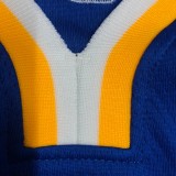 NBA Men 75th Anniversary Golden State Warriors Blue V-neck #2974 CURRY Jersey High Quality Name and Number Print