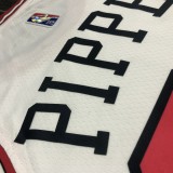 NBA Men 75th Anniversary Chicago Bulls White #33 PIPPEN Jersey High Quality Name and Number Print