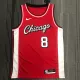 NBA Men 75th Anniversary Season 2022 Chicago Bulls Red #8 LAVINE Jersey High Quality Name and Number Print