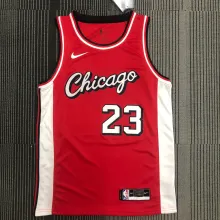 NBA Men 75th Anniversary Season 2022 Chicago Bulls Red #23 JORDAN Jersey High Quality Name and Number Print