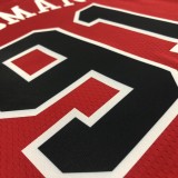 NBA Men 75th Anniversary Chicago Bulls Red #91 RODMAN Jersey High Quality Name and Number Print
