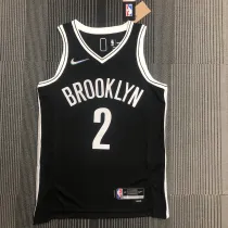 NBA Men 75th Anniversary Brooklyn Nets Black #2 GRIFFIN Jersey High Quality Name and Number Print