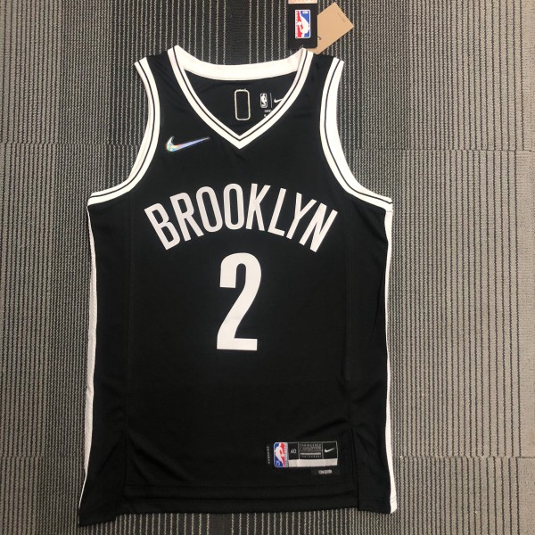 NBA Men 75th Anniversary Brooklyn Nets Black #2 GRIFFIN Jersey High Quality Name and Number Print