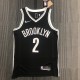 NBA Men 75th Anniversary Brooklyn Nets Black #2 GRIFFIN Jersey High Quality Name and Number Print