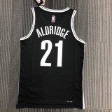 NBA Men 75th Anniversary Brooklyn Nets Black #21 ALDRIDGE Jersey High Quality Name and Number Print